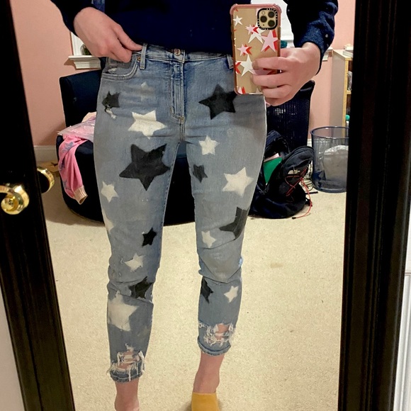 Agolde Star painted jeans - Picture 1 of 5